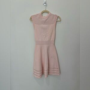 Ted Baker Soft Pink “Aubray Knit Skater Dress” Mini Fit n’ Flare Dress, size 0
